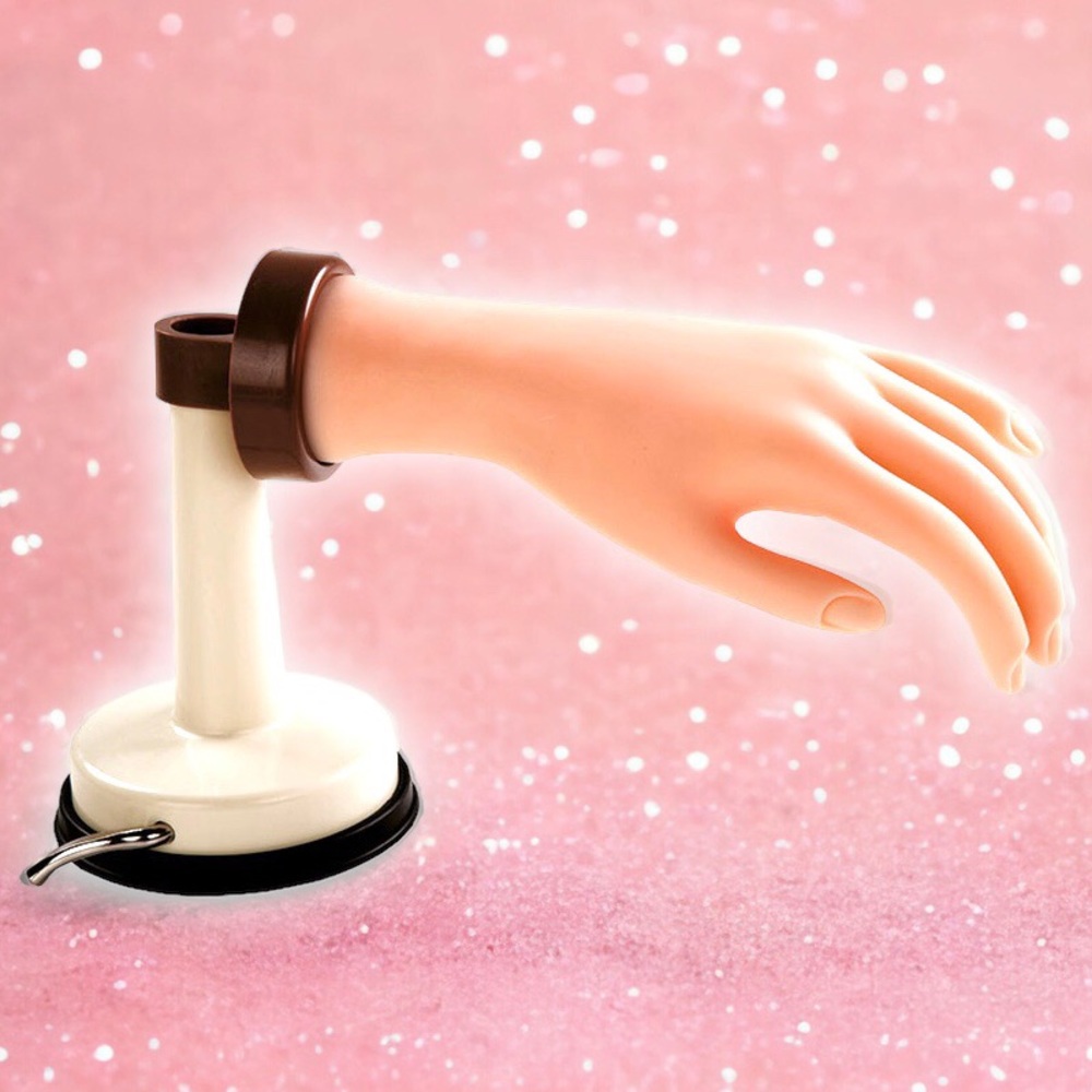 Debra Lynn DL Deluxe Practice Hand With Suction Cup Holder Realistic Bendable